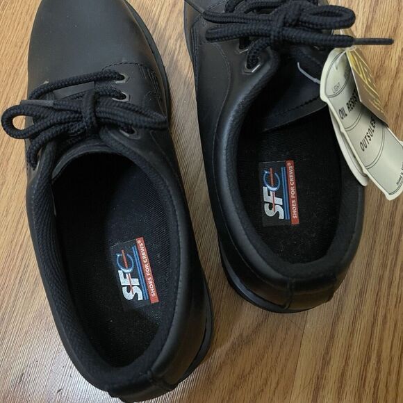 NEW! Shoes For Crews Men's Oxford Shoes Steel Toe Slip Resistant Black US 8 - Picture 7 of 8